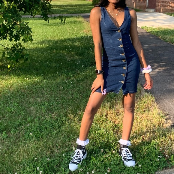 SHEIN Dresses & Skirts - Denim Dress Worn Once!